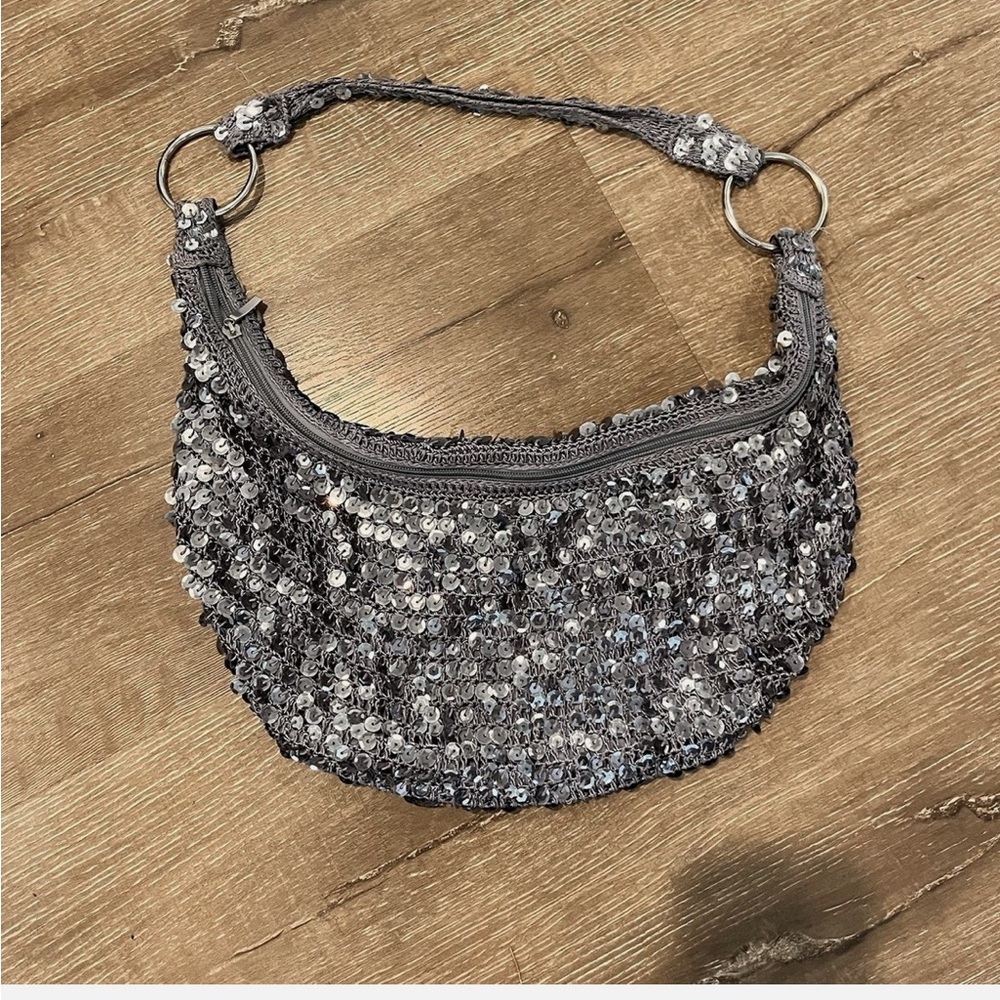 Bisou bisou Silver Sequin bag - Picture 2 of 5